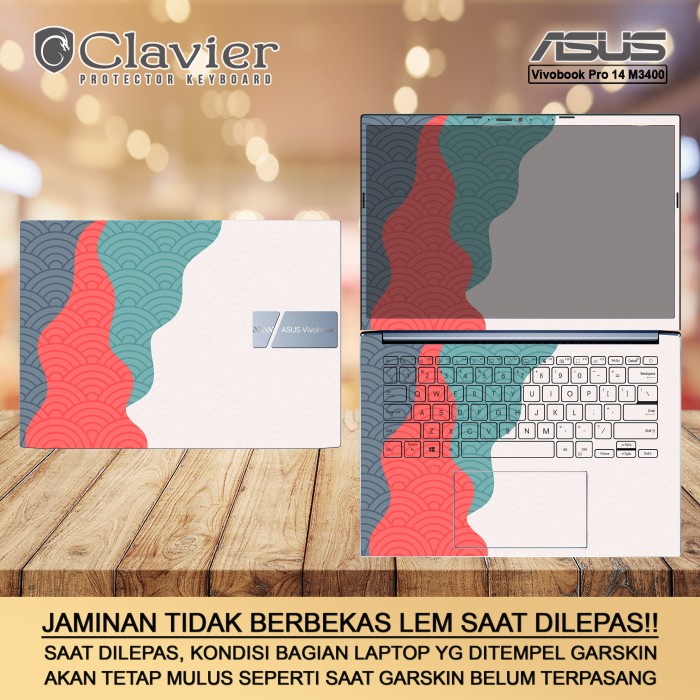 Skin Cover Garskin Laptop Asus Vivobook Pro 14 M3400 M3400Q M3400Qa Bening