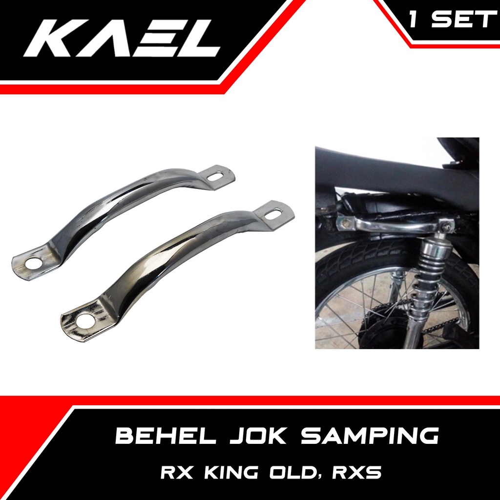 Behel Jok Samping Yamaha RX King Lama RXS Chrome 1 Set Sepasang Kanan Kiri Begel Jog RKX Krom Chrom Crome