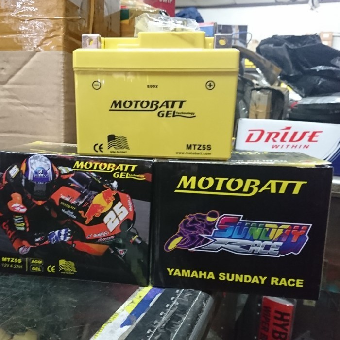 AKI MOTOR HONDA BEAT KARBU FI CW CBS MOTOBATT AKI KERING GEL MTZ5S ORI