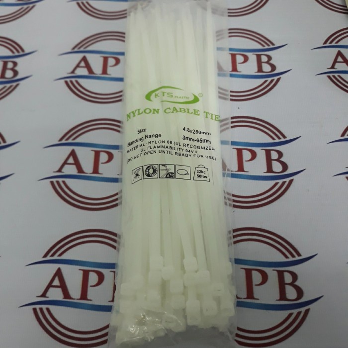 

@#@#@#] Ktsp - Kabel ties 4,8 x 250mm / 100 pcs Putih