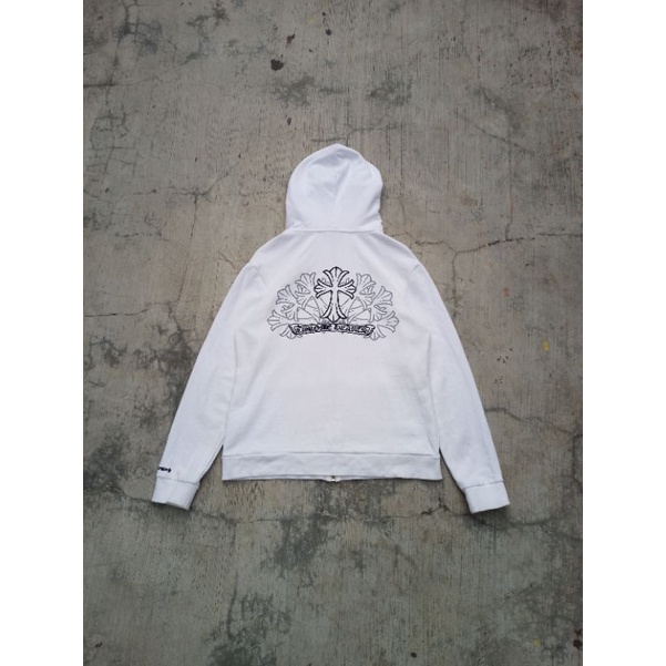 ZIPPER HOODIE BRAND CHROME HEARTS SECOND THRIFT