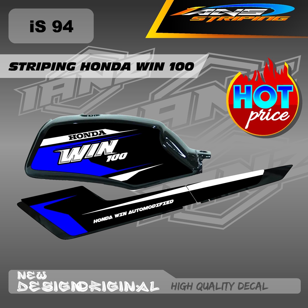 DECAL WIN100 CUSTOM / STIKER WIN FULL BODY / STIKER WIN BAHAN HOLOGRAM / NON HOLOGRAM IS94