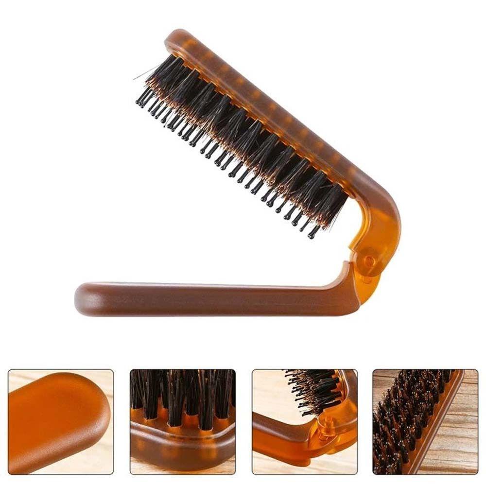 Sisir Bulu Agustina Barber Aksesoris Rambut Profesional Sisir Pijat Hairdressing Compact Foldable Comb