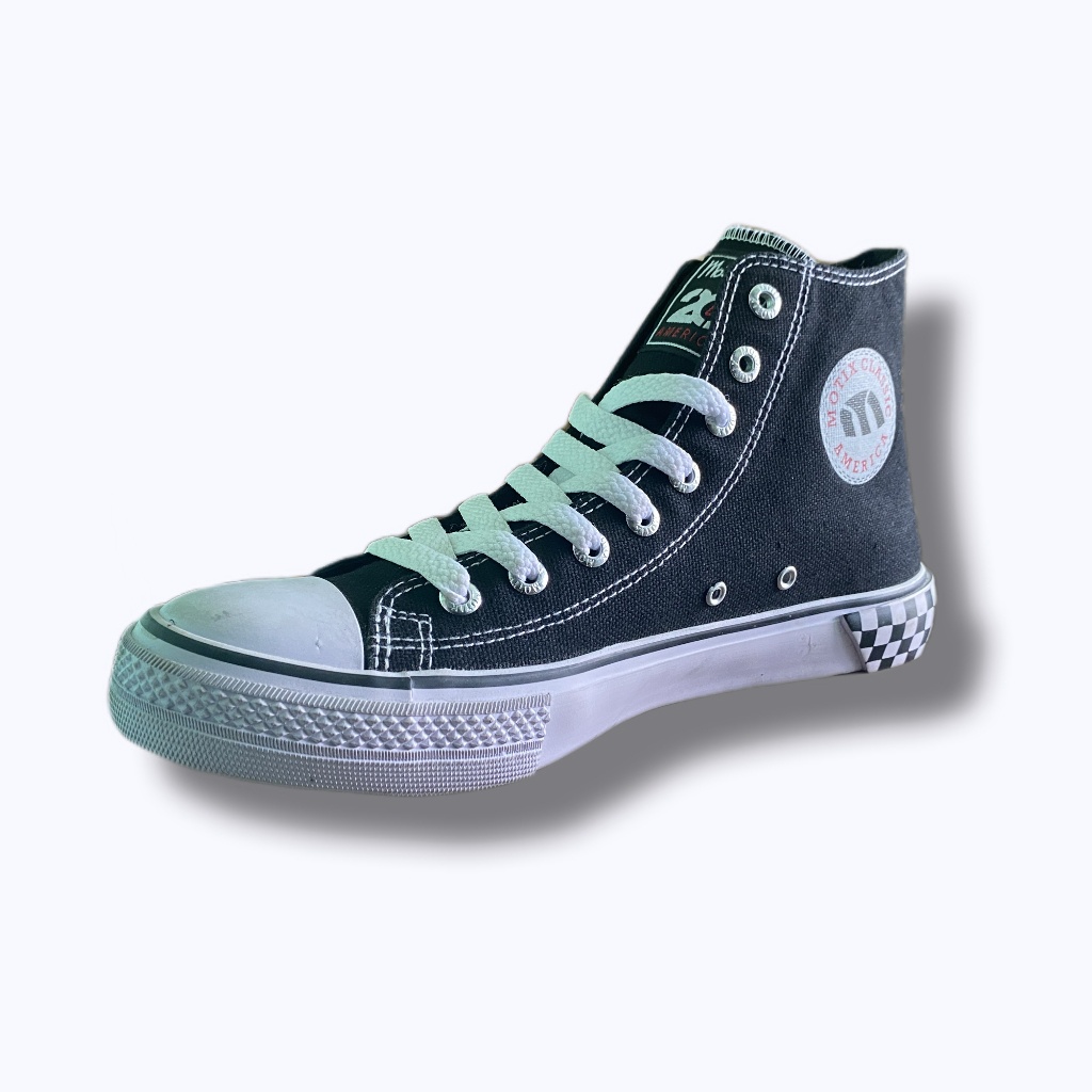Sepatu Motix Authentic Black White Original Sneakers Fashion