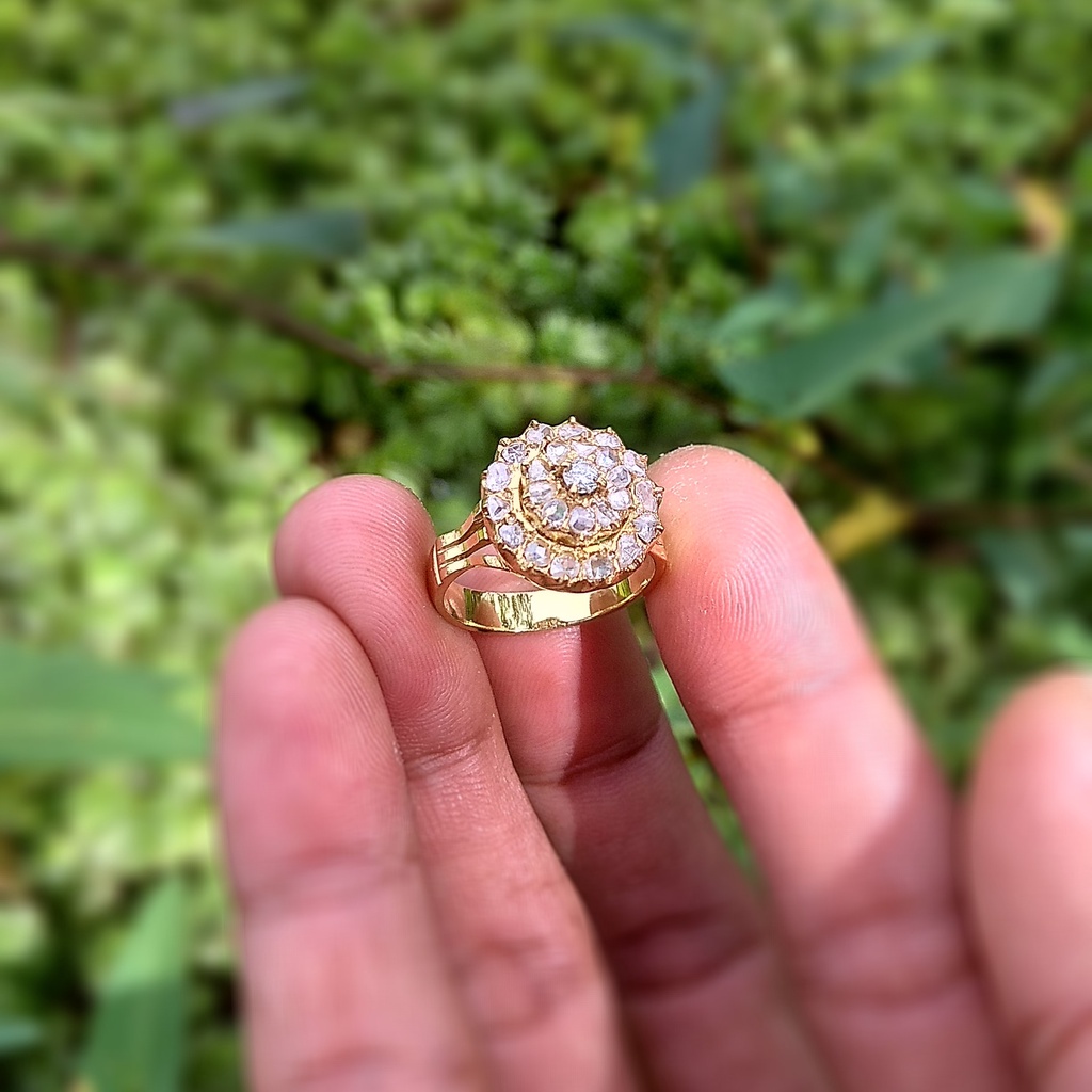 Cincin fashion wanita borobudur berlian atau intan banjar