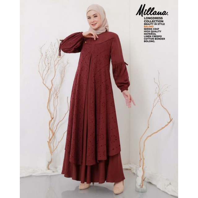 gamis balimo terbaru motif cantik