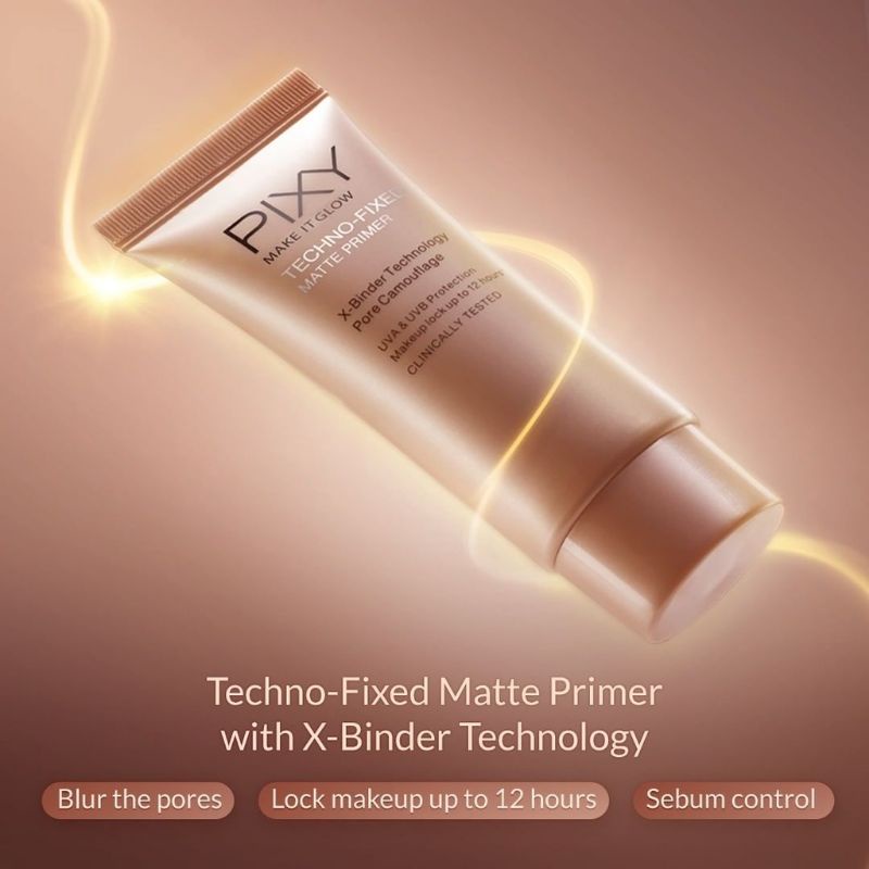 PIXY Make It Glow Techno Fixed Matte Primer 101 Fair Beige