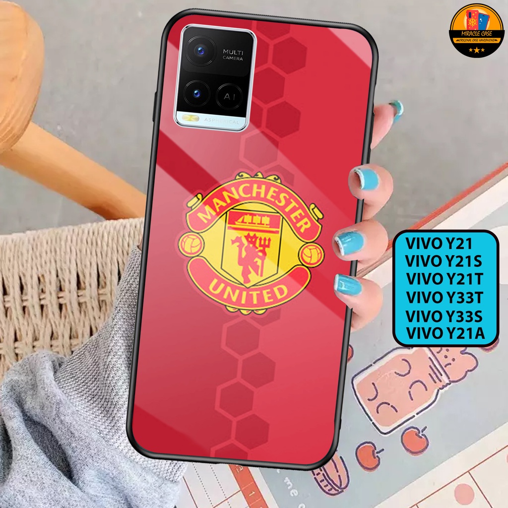 Case VIVO Y21/Y21S/Y21T/Y21A - Casing VIVO Y33T/Y33S Terbaru 2022 MIRACLE CASE [ club f00tb4ll ] Sil