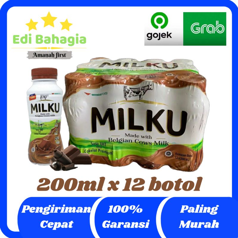 

SUSU MILKU 200 ML RASA COKLAT DAN STOBERI (1 DUS - 12 BOTOL) SHOPEE