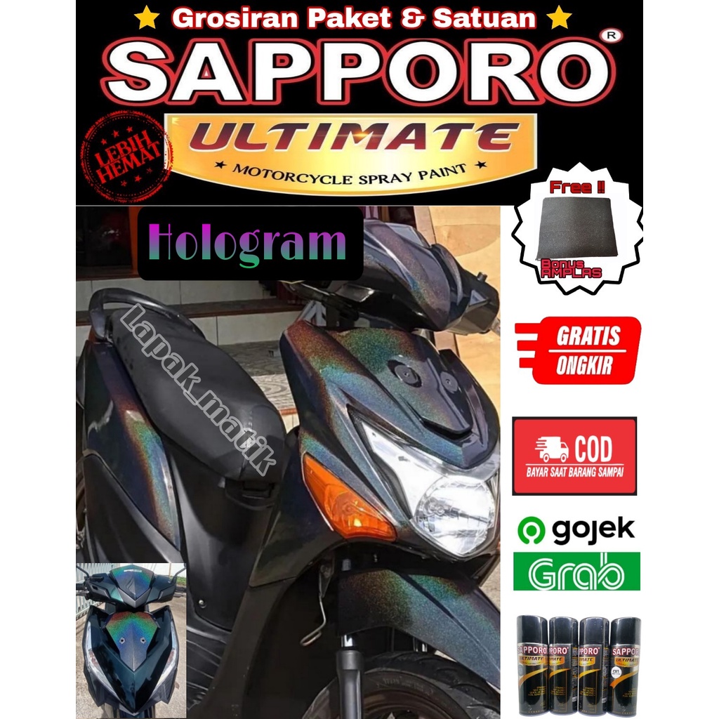 SAPPORO ULTIMATE XT02 HOLOGRAM / CAT SPRAY SEMPROT AEROSOL