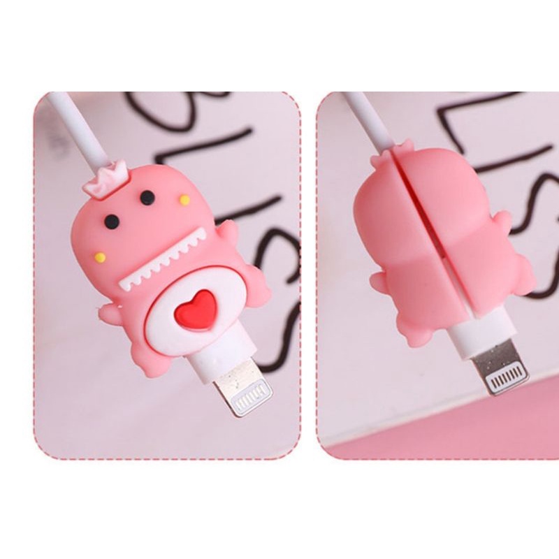 T&amp;Y Kabel Karakter Cartoon Pelindung Ujung Kabel Cabel Saver Protector Pengaman Ujung Bite Murah Import