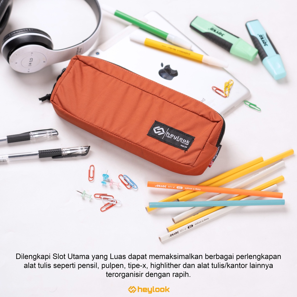 HEYLOOK Project - Tempat Pensil NAMI Kotak Pensil Simple Pencil Case Kostak Anak Atk Sekolah Kuliah Kantor Kerja