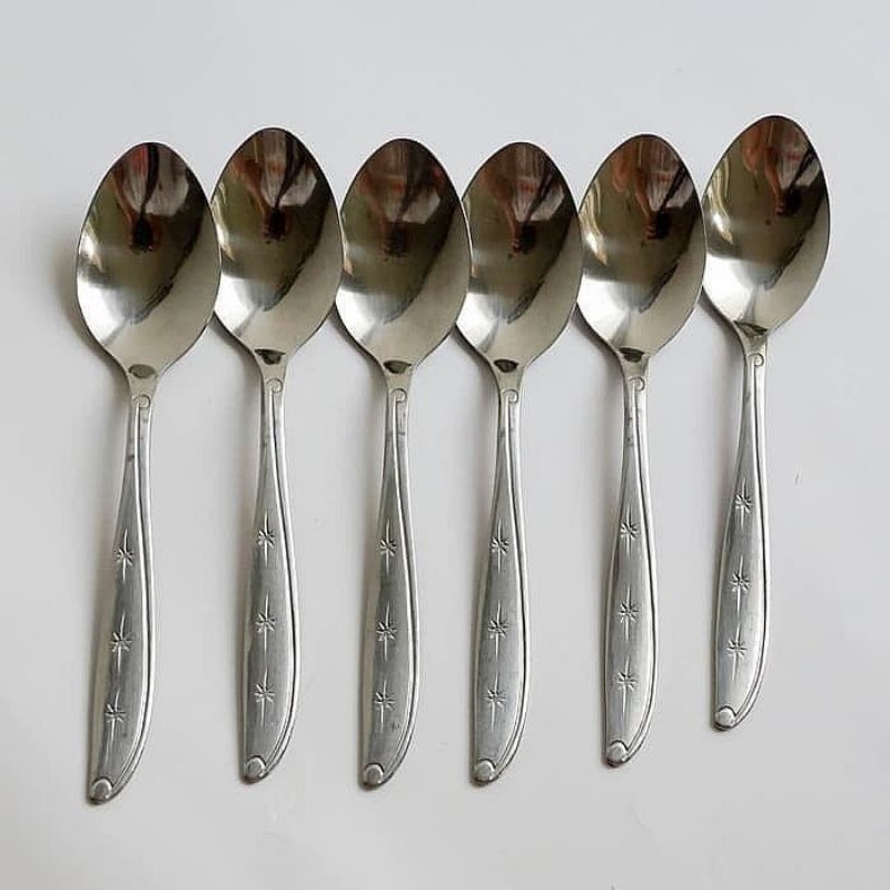 SENDOK MAKAN STAINLESS 1 SET ISI 1 LUSIN/ SENDOK BESI TEBAL STAINLESS LUSINAN/ SENDOK STAINLESS ANTI