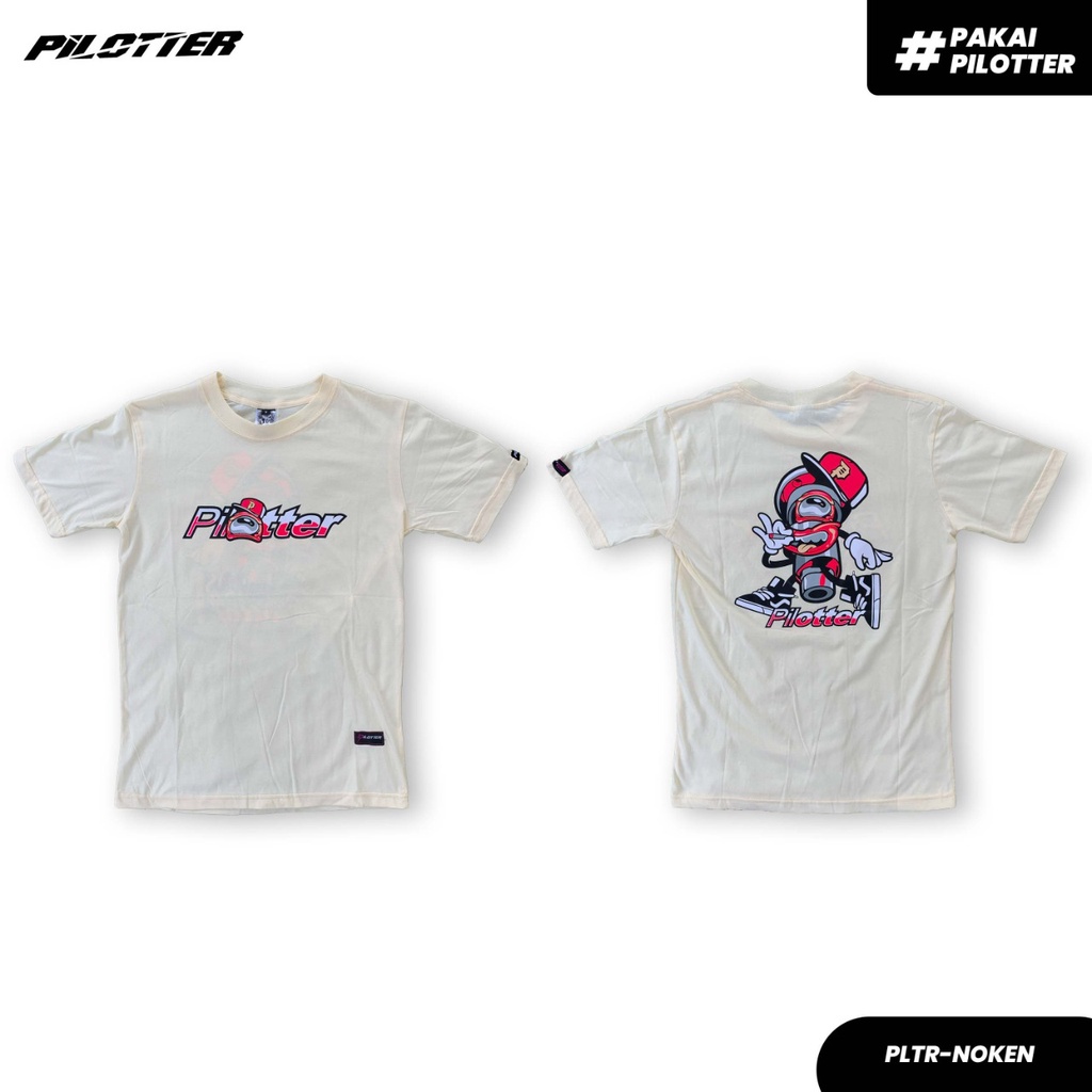 KAOS PILOTTER NOKEN CREAM ORIGINAL FREE STIKER KAOS PILOTTER NOKEN KAOS PILOTER NOKEN ORIGINAL KAOS 