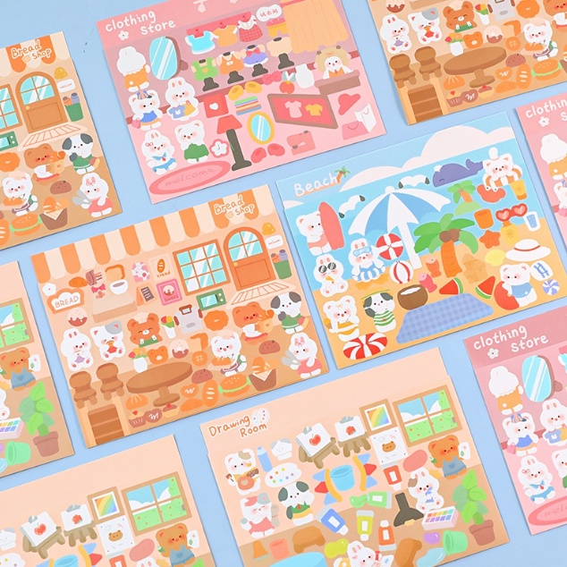 

Stiker kreatif hiasan motif lucu