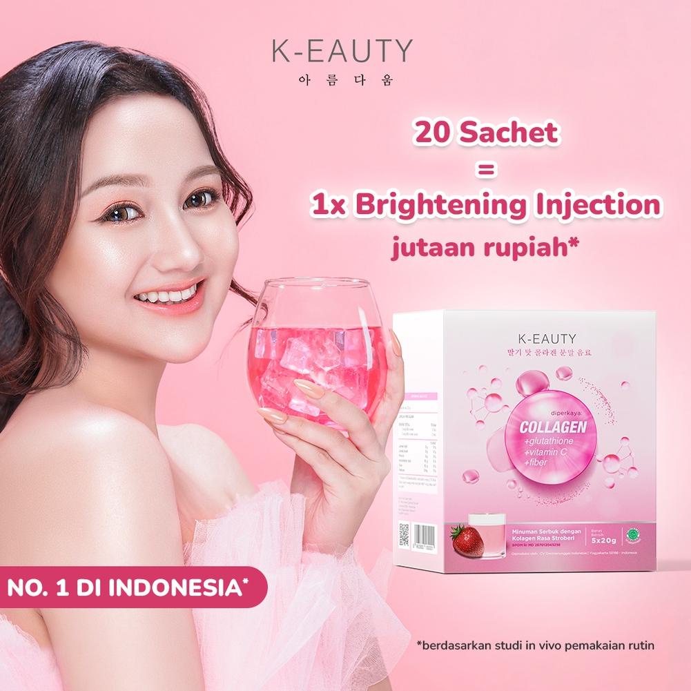 

2.2 K-EAUTY Paket 1 Bulan (30 Sachet) | Minuman Kolagen Pemutih Badan Cepat | K-EAUTY Premium Collagen Drink | Colagen Beauty Drink Suntik Putih Permanen Ayo Beli Sekarang