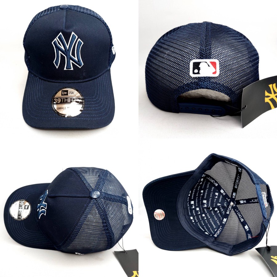 TOPI SNAPBACK TRUCKER NY YANKEES NAVY