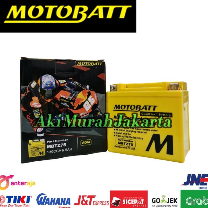 Aki Motor Motobatt MBTZ7S Aki Gel / Aki kering