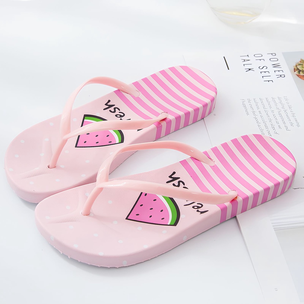 Image of BIG PROMO GRAND OPENING  Sandal Jepit Motif semangka Relfresh #3