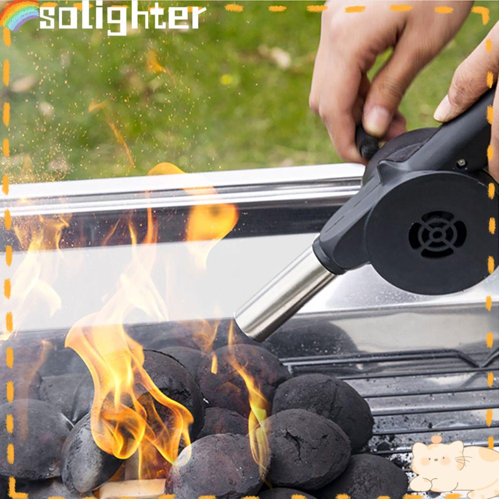 Solighter Fire Bellow Tools Kipas Barbekyu Outdoor Portable Engkol Tangan