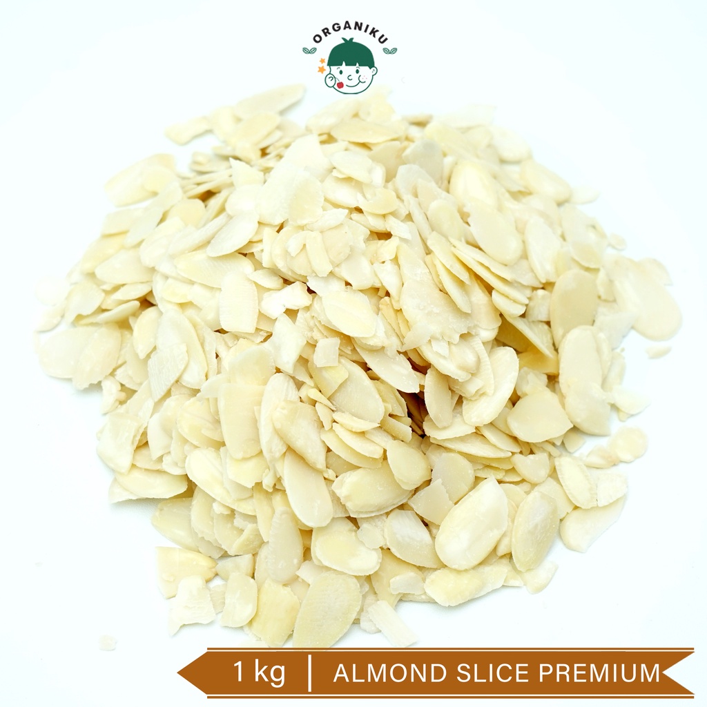 Almond Slice Premium (raw blanched) 1Kg