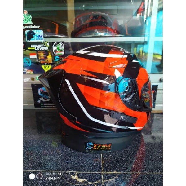 Spoiler KYT K2Rider 3D / KYT Open VenomWarna clear hitam kilap smoke dan hitam doff