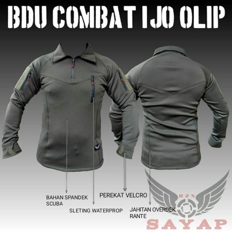 KAOS BAJU BDU WANGKI TNI,BAJU TNI LENGAN PANJANG,BAJU SCUBA IMPORT