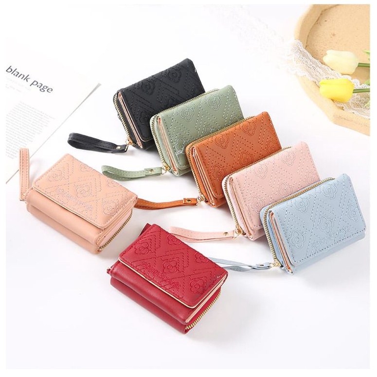 DW-13 Dompet Lipat Relesting Wanita Import love