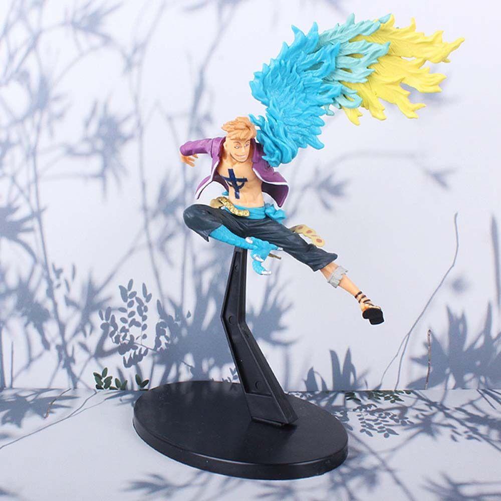 Lanfy Marco Action Figure Anime Jepang PVC Ornamen Desktop GK Manga Patung Top Battle Anime Figura Model