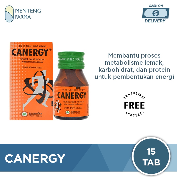 Canergy 15 Tablet - Suplemen Pendamping Diet / Suplemen Fitnes