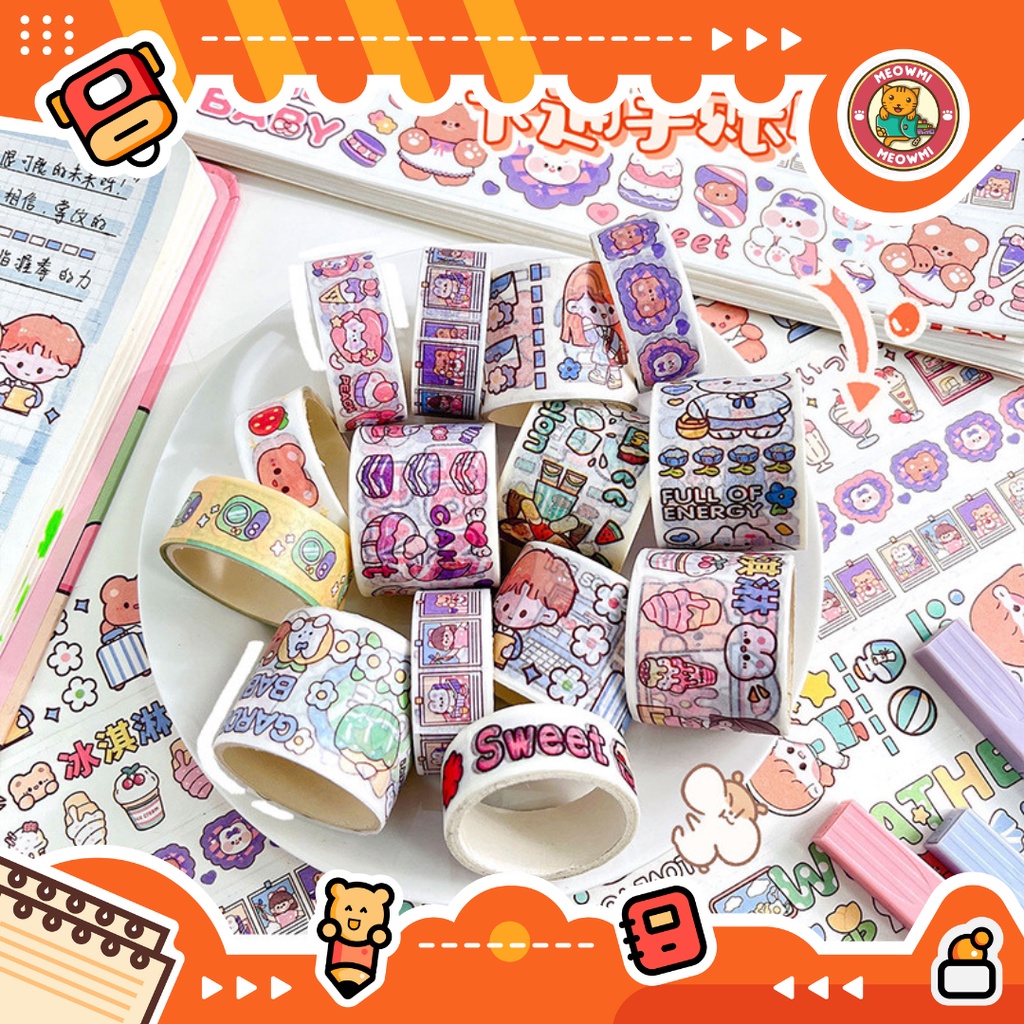 

Washi Tape Sticker Tape Momo Chan Aesthetic Deco Cute DT0020