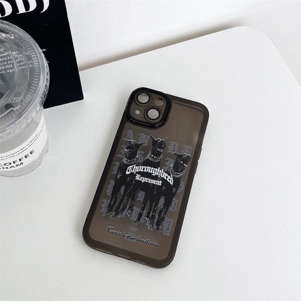 IPHONE  Punk Skull Dupin X Mewah Silikon Bening Case Bumper Untuk Iphone14 13 11 12 Pro Max Mini XR X XS Plus Plating Lembut Shockproof Cover