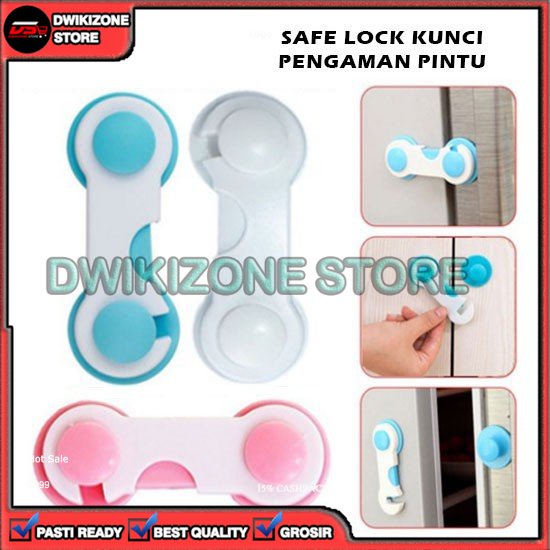 [DZS] PENGAMAN PENGUNCI LACI LEMARI PINTU SAFE LOCK PELINDUNG BAYI BABY