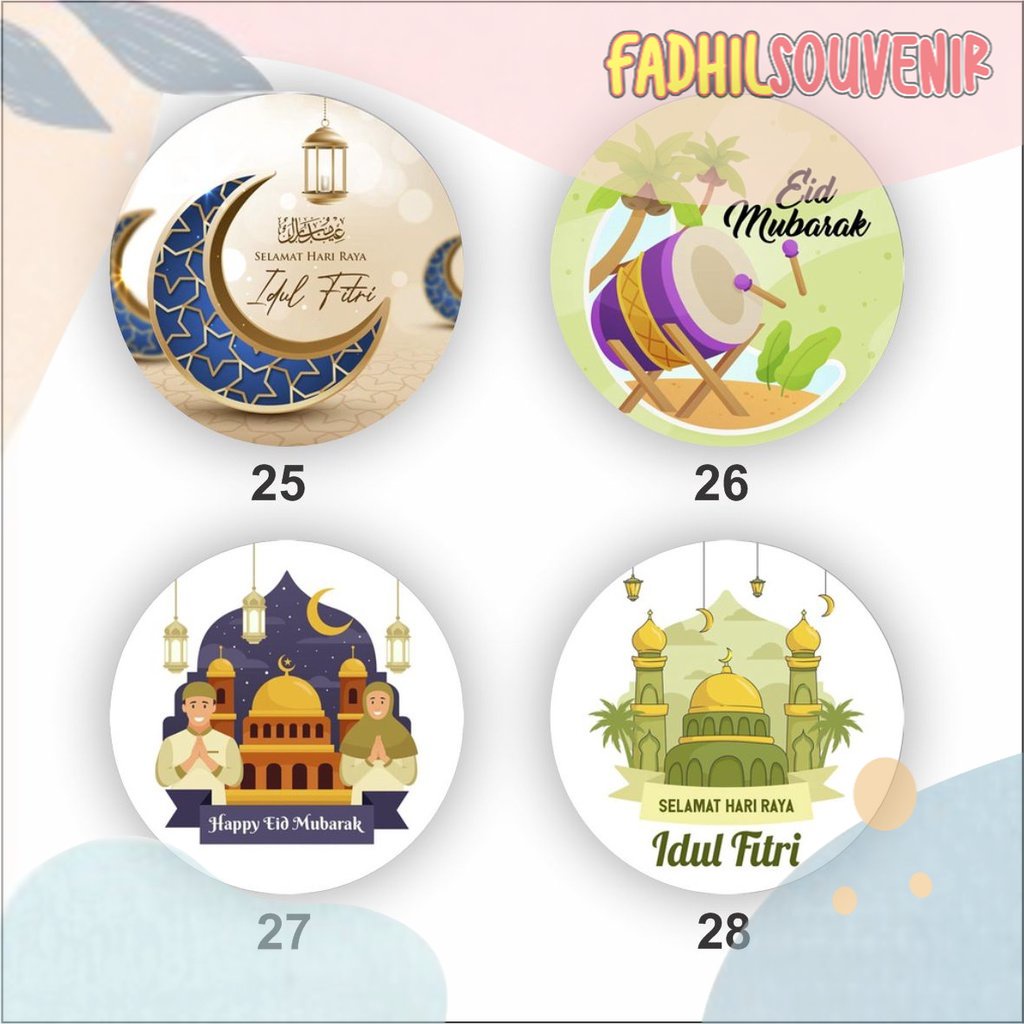 

Stiker Lebaran Idul Fitri Bulat E-H Fadhilsouvenir