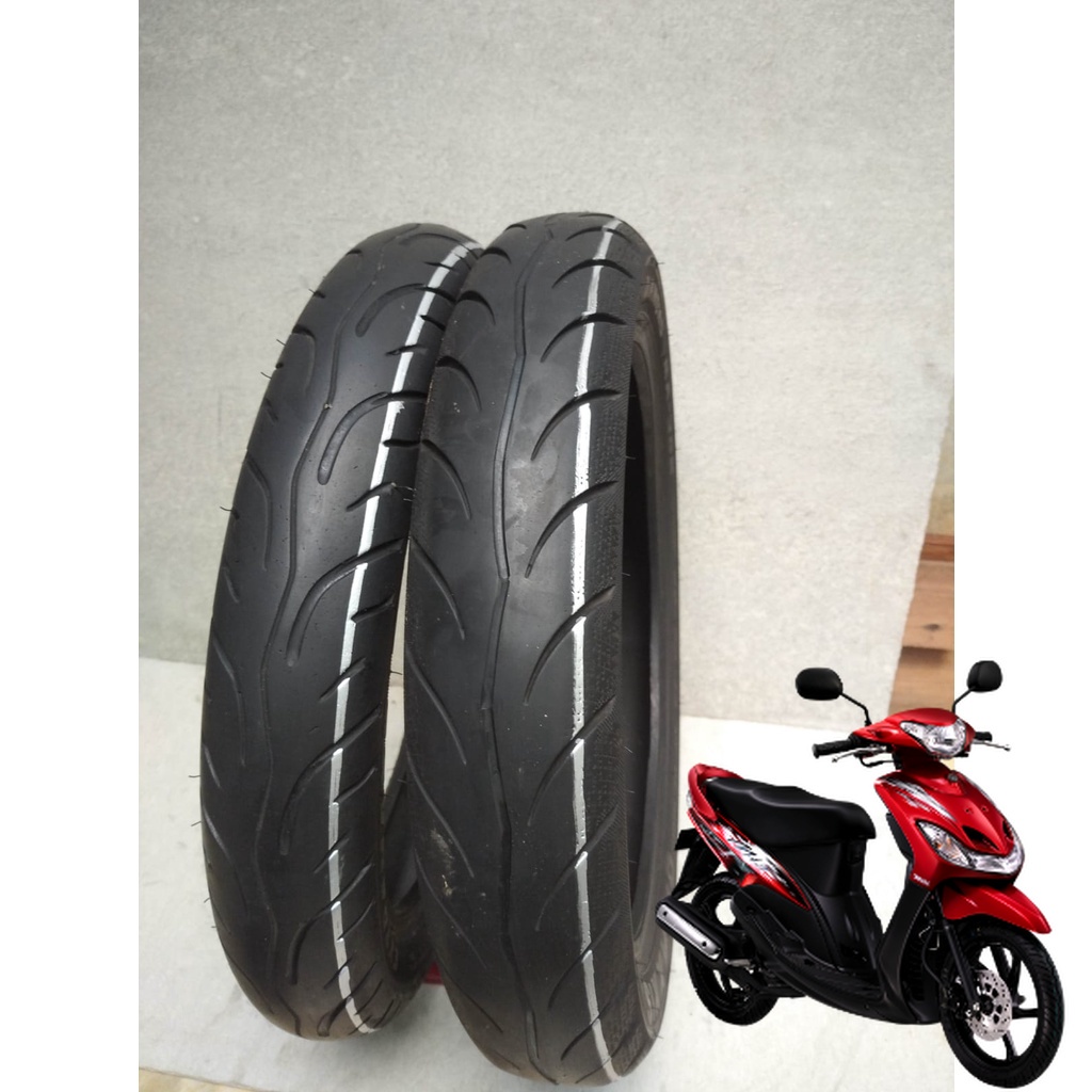 Terlaris SEPASANG BAN  YAMAHA MIO SMILE UKURAN 80/90 DAN 90/90  RING 14 TUBLES MERK MAXXIS TERJAMIN