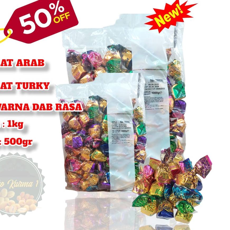 

Termurah | [HJ6] | Coklat / cokelat turky /VERONA/ COKLAT saudi, dll... coklat arab rasa mix ukuran 1kg