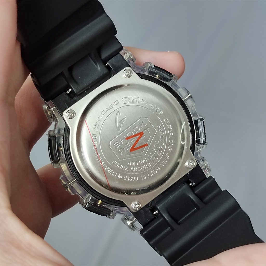 Jam Tangan Pria Casio G-Shock Analog Digital GA-120SCK Skeleton Camo Series Edisi Terbatas