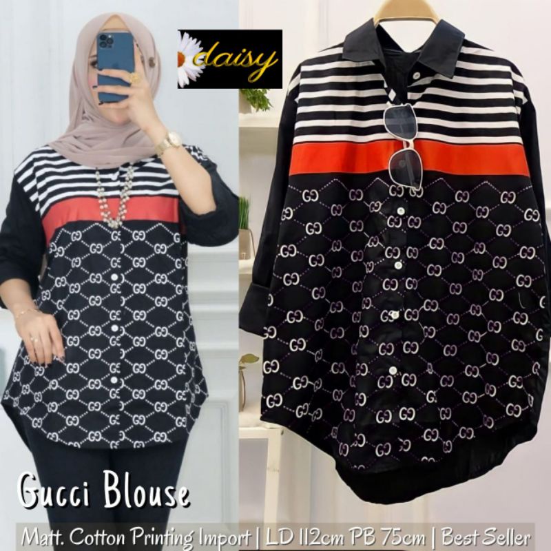 Atasan wanita, Gucci Blouse Kemeja wanita