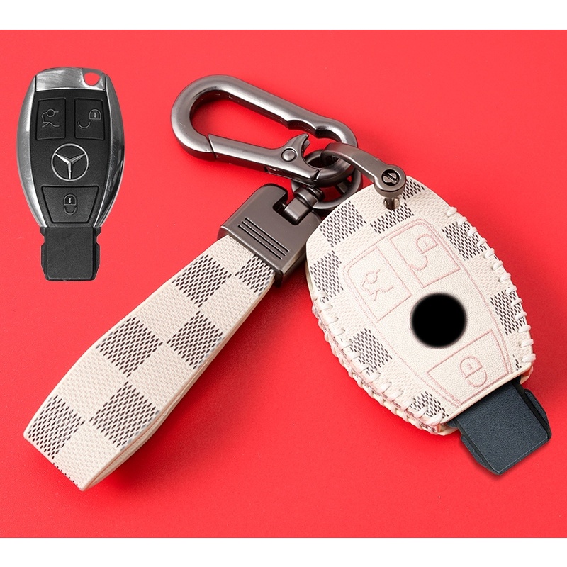 Case Kunci Mobil shell cover key holder Untuk Mercedes Benz New E Class E200 E260 W203 W210 W211 W124