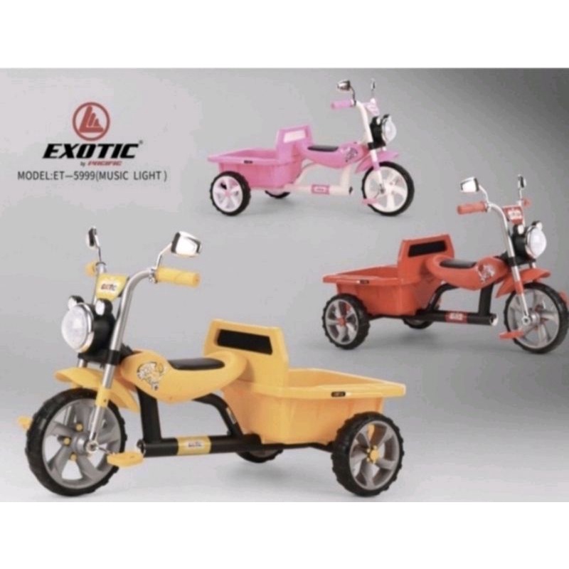 Sepeda Roda Tiga Anak (Tricycle) Exotic ET-5999