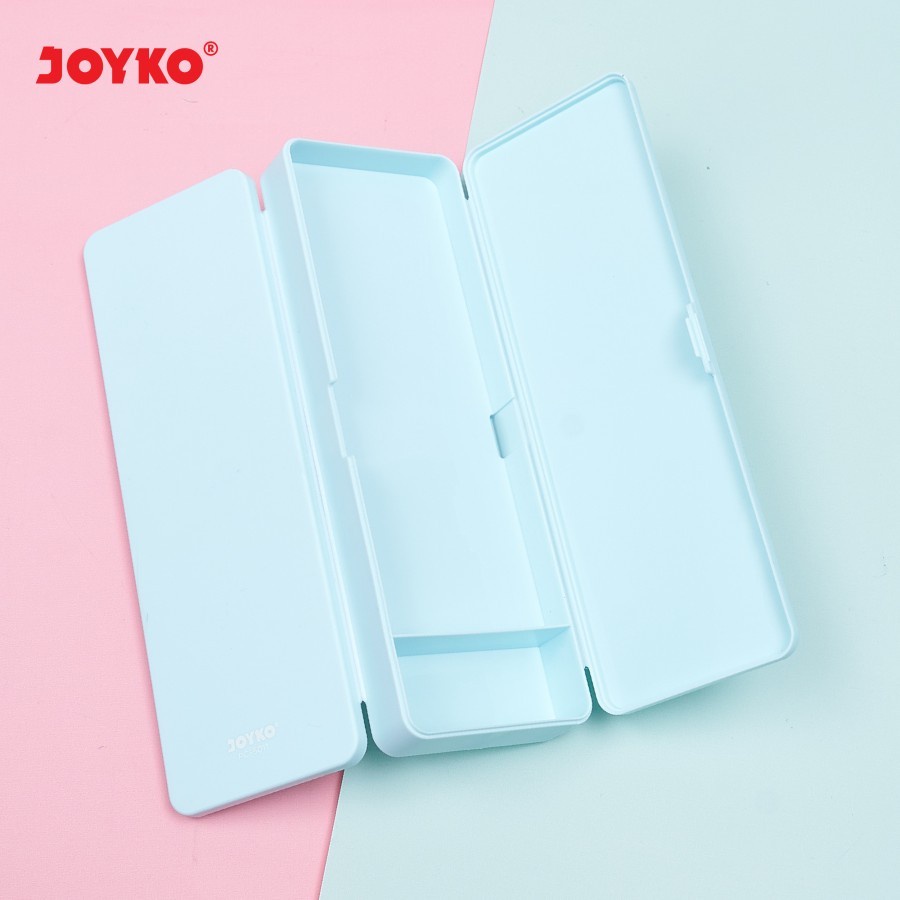 Pencil Case Kotak Tempat Pensil Plastik Joyko PC-5011 Warna Pastel