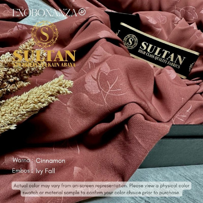 50CM EMBOS IVY FALL EXO BONANZA CINNAMON KAIN ABAYA SULTAN