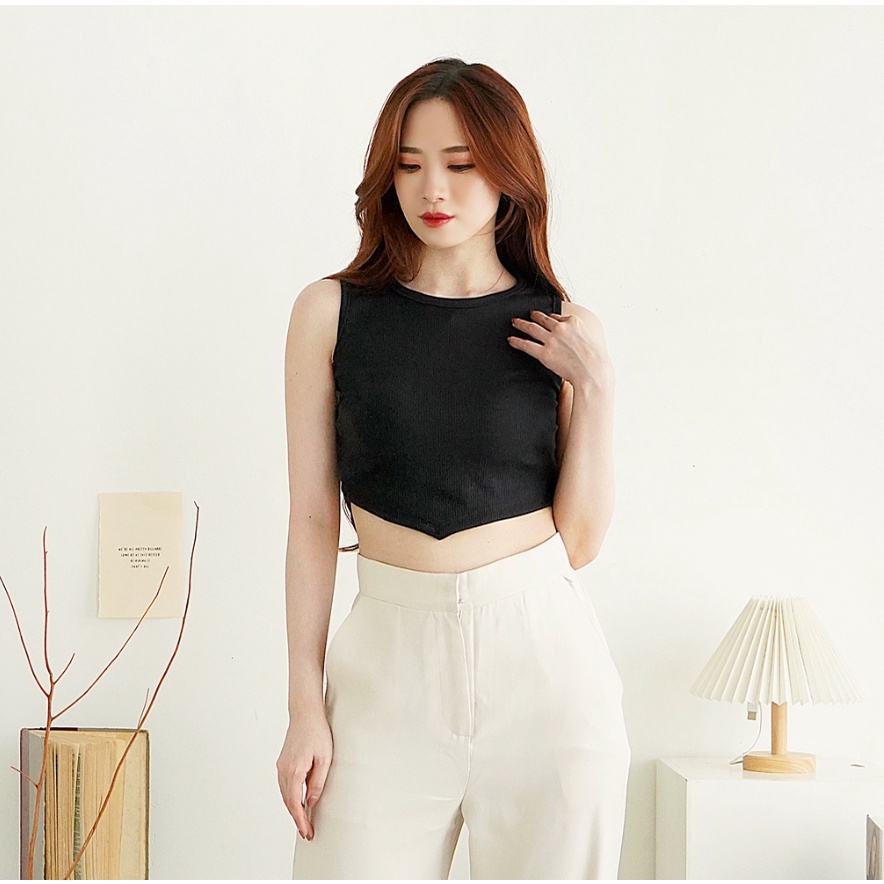 CAVALU Knit Korean Tank Top Crop Top Korea 073