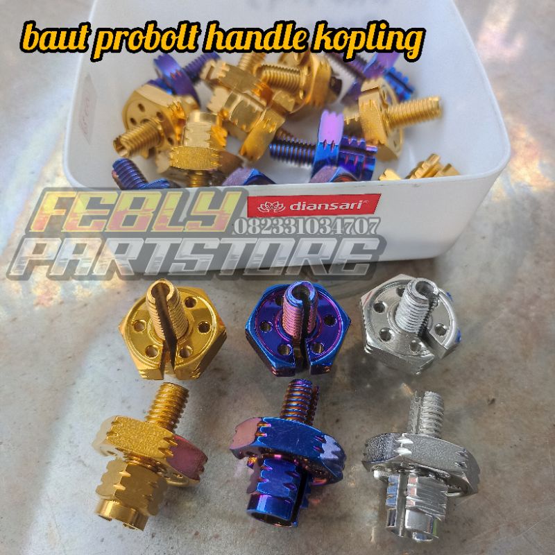 BAUT PROBOLT SETELAN STELAN KOPLING HANDLE PROBOLT STAINLESS KING NUT THAILNAD BAUT PROBOLT HANDLE K