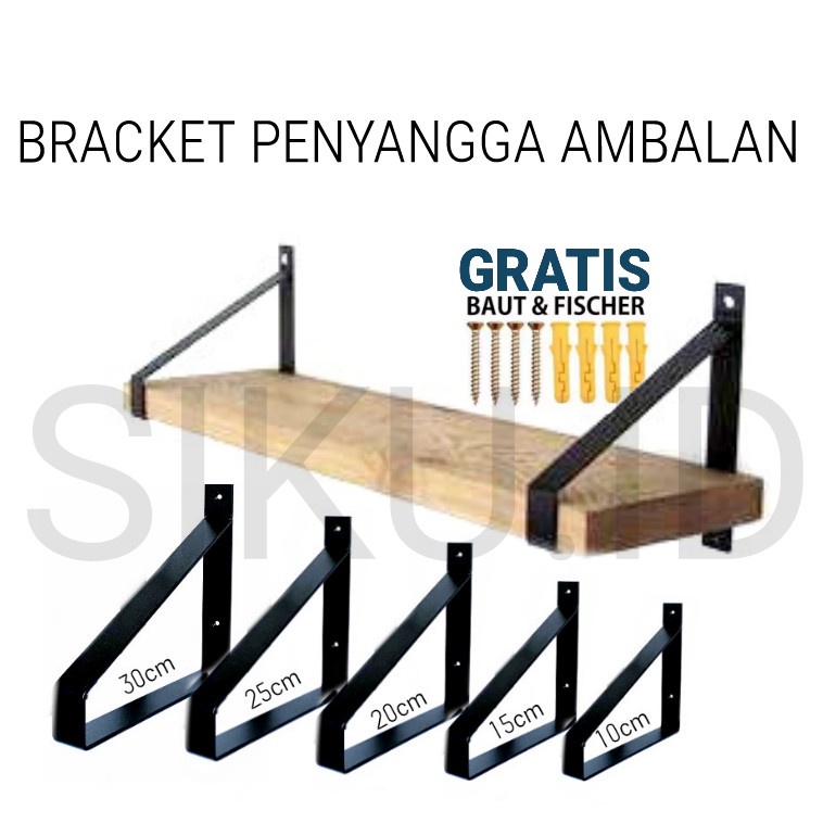 Besi siku Siku besi Rak sudut Rak dinding Ambalan rak papan Gantungan