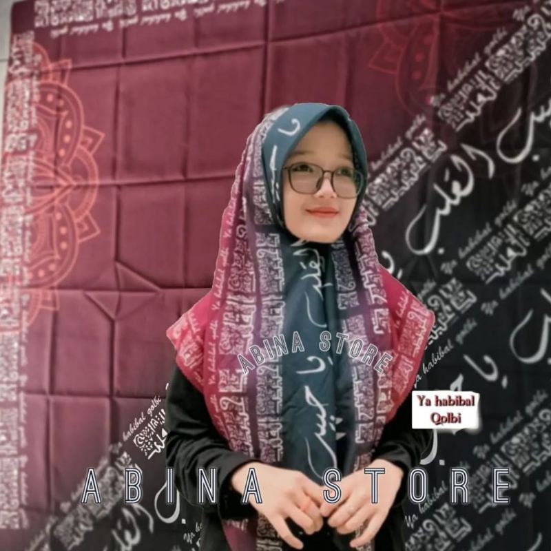 hijab pegon ya habibal qolbi ya syaikhona arabic semboyan santri adab lebih tinggi daripada ilmu ya 