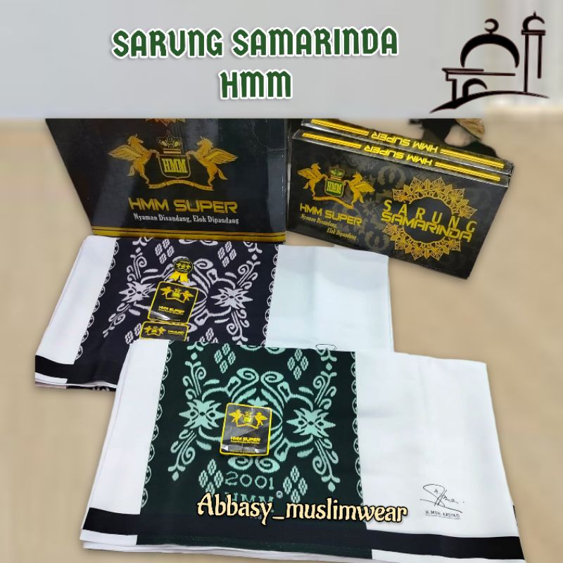 sarung Samarinda hmm polos putih tumpal