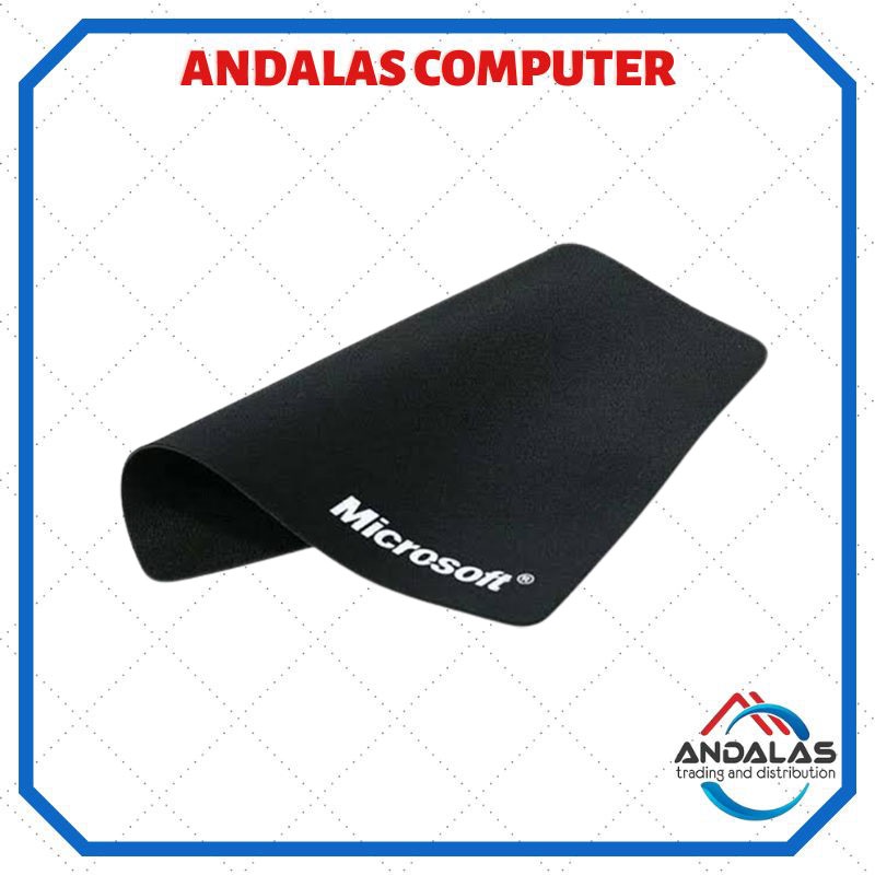 MOUSEPAD HITAM POLOS KECIL MINI LAMBARAN MOUSE LAPTOP KOMPUTER UKURAN 22 X 18 CM