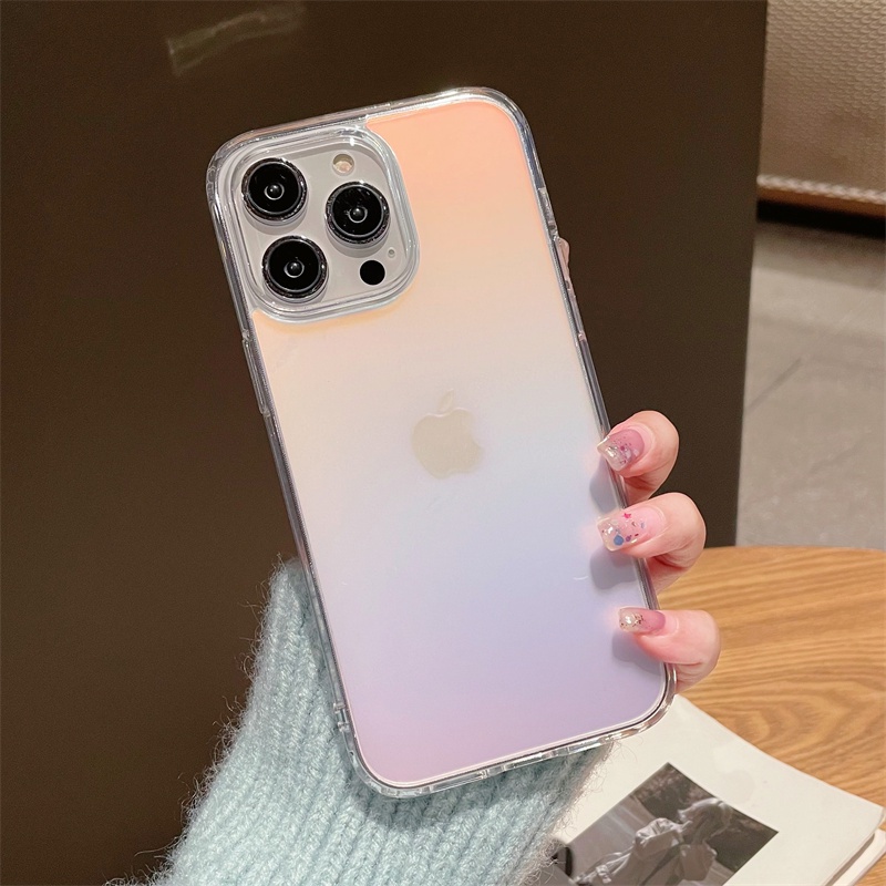 IPHONE Shining Glitter Clean Case Bening Bling Untuk Iphone14 13 Pro Max 11xr Xs8 7 Plus 6S 12 Pro Max Transparan Lembut TPU Shockproof Cover