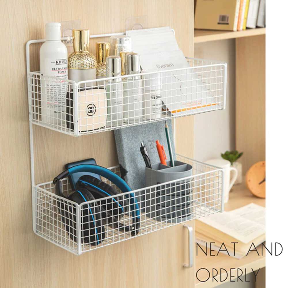 Rak Gantung Aluminium Organizer Rack Bathroom 2 Layers